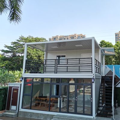 स्टैकेबल 2 बेडरूम कंटेनर हाउस सीई एंटी रस्ट 40 फीट फ्लैट पैक घर