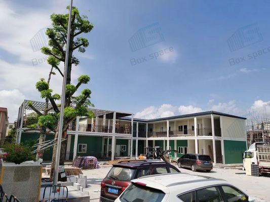 बॉक्स स्पेस पूर्वनिर्मित कंटेनर घर, स्टील फ्रेम प्रीफैब घर, 40 फीट कंटेनर घर, मॉड्यूलर प्रीफैब हाउस