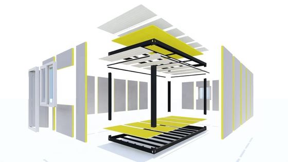 बॉक्सस्पेस हाउस प्रीफैब्रिकेटेड प्रीफैब्रिकेटेड मिनी 2 बेडरूम मॉड्यूलर प्रीफैब्रिकेटेड हाउस लक्जरी लिविंग 20 फीट मोबाइल कंटेनर होम