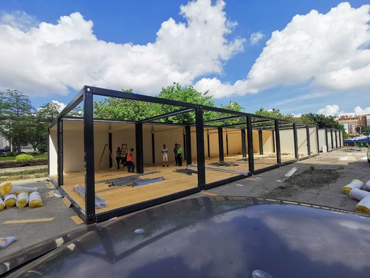 बॉक्स स्पेस छोटे घर निर्माण किट साइट के लिए पूर्वनिर्मित कार्यालय चल साइट कार्यालय कंटेनर कार्यकर्ता छात्रावास